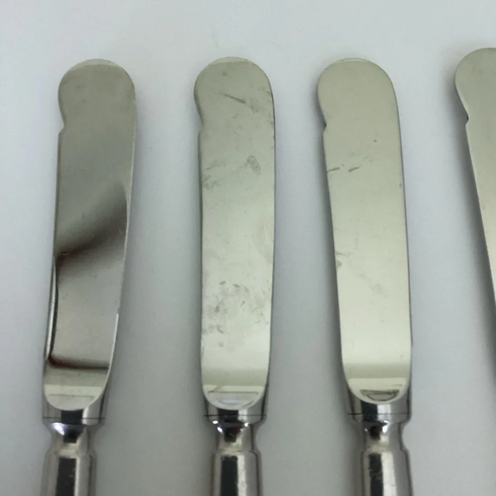 Christofle Hotel Knife Spreader Silverplated Set Of Five France Albi ?